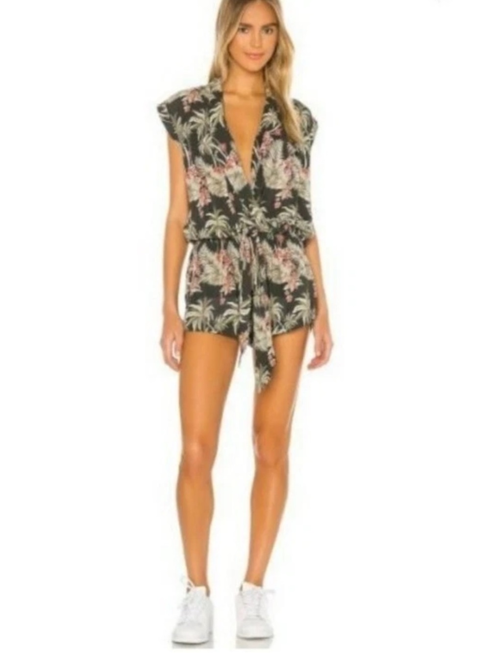 ONETEASPOON Palm Kingston Playsuit XS
